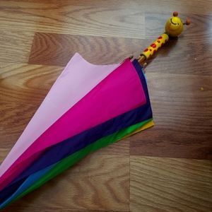 Giraffe wooden head Umbrella Kids